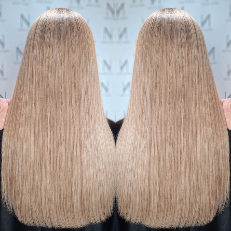 chłodny blond po tonowaniu w Natigo Studio