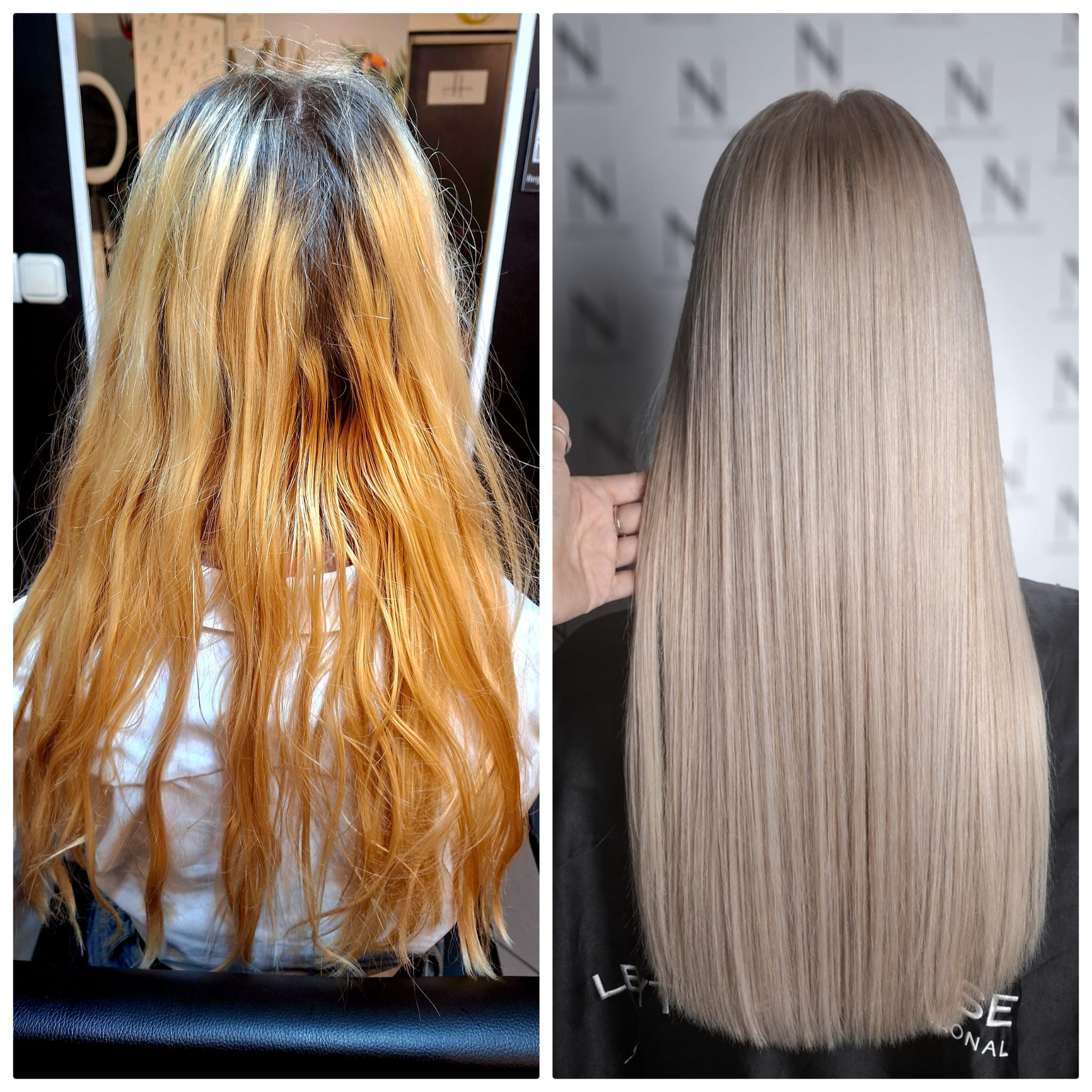 Metamorfoza blond włosów Poznań